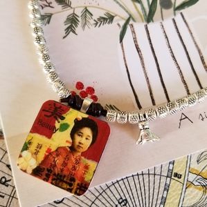 Artisan Wooden Charm Necklace